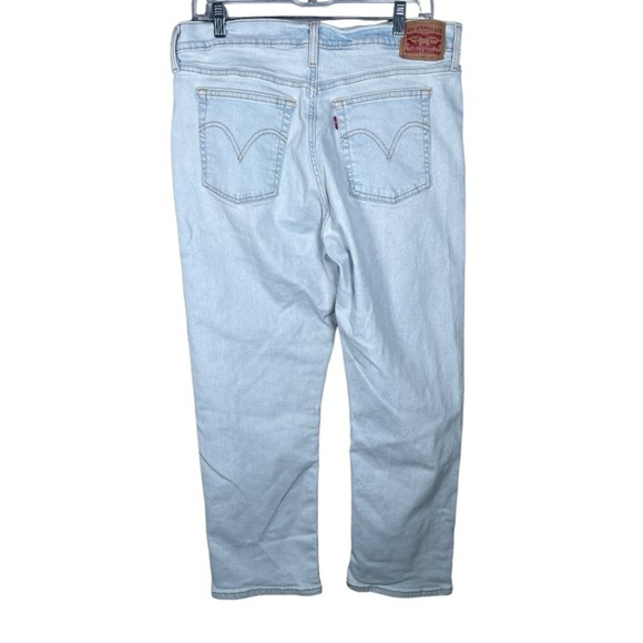 Levi’s 32 x 26 Jeans Wedgie Straight Leg Light Wash Vintage Style Denim Pant 32w - Picture 6 of 11